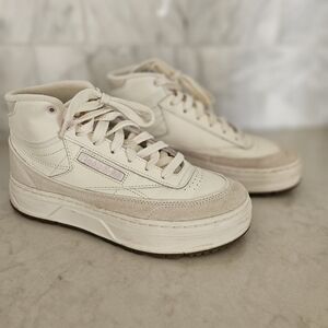 Reebok Cream High-Top Sneakers
